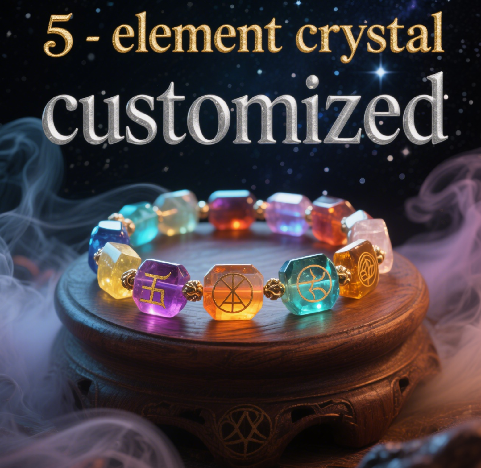 Personalized Five-Element Crystal Bracelet+ Destiny Energy Reading Package